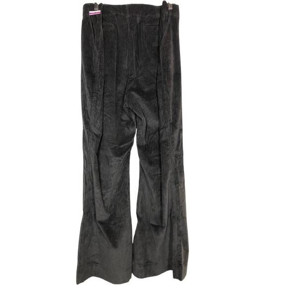 Treasure & Bond Corduroy Pant High Rise Wide Flare Leg Charcoal Gray NWT 20 - Picture 4 of 7